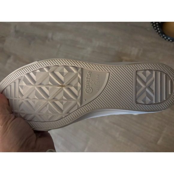 Converse All Star Low Top‎ Glitter Toe Heel Sneakers Casual Shoes 7.5 - Picture 5 of 6